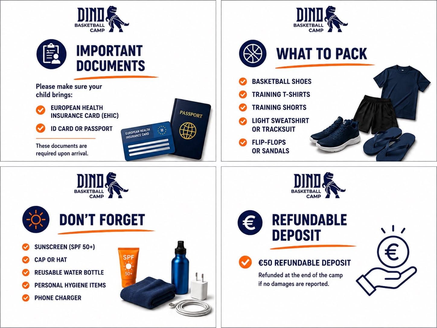 5 Days to Go — Packing reminder and important information